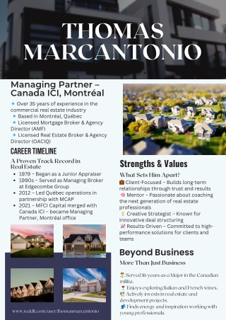 Real Estate Expertise: Thomas Marcantonio