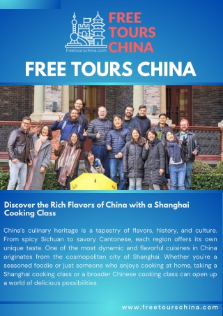 Discover the Rich Flavors of China with a Shanghai Cooking Class