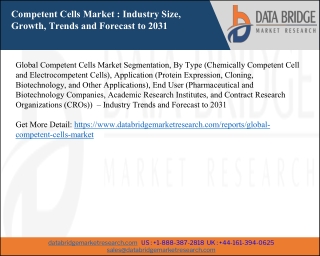 Competent Cells Market