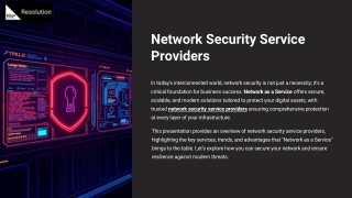 Affordable Network Security Service Providers for Enterprises