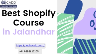 Best Shopify Course in Jalandhar