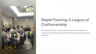 Maple flooring