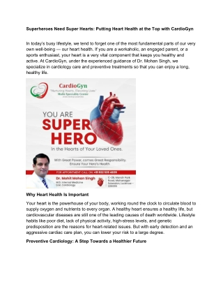 CardioGyn- Cardiology Doctor