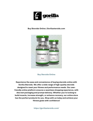 Buy Steroids Online | Gorillasteroids.com