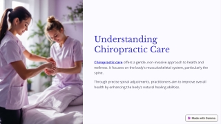 What is Chiropractic Care?