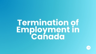 Termination of Employment in Canada