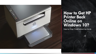 How to Get HP Printer Back Online on Windows 10