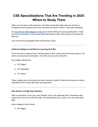 SIT Nag- CSE Specializations That Are Trending in 2025_ Where to Study Them