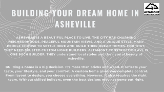 Trusted Custom Home Builders in Asheville for Unique, High-Quality Homes Tailored to Your Lifestyle