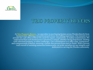 Trio Property Buyers