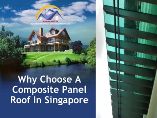Why Choose A Composite Panel Roof In Singapore