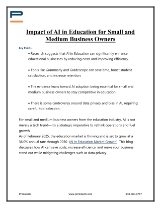 Impact of AI in Education for Small and Medium Business Owners- copy