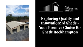 Top-Quality Sheds Rockhampton Experts | Ai Sheds