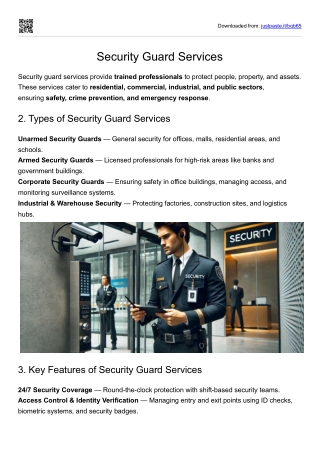Security Guard Services