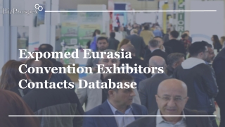 Expomed Eurasia Exhibitors Contacts Database