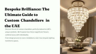 custom chandeliers in the UAE
