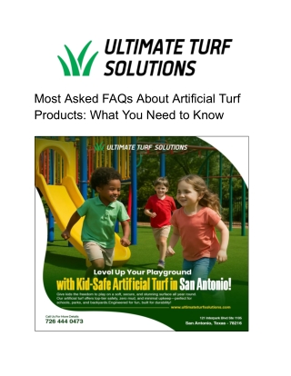 Most Asked FAQs About Artificial Turf Products_ What You Need to Know