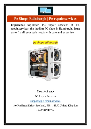 Pc Shops Edinburgh | Pc-repair.services