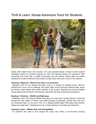 Thrill & Learn_ Kerala Adventure Tours for Students