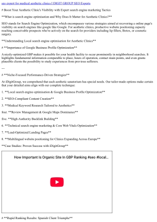 Boost Your Aesthetic Clinic's Visibility with Expert SEO Tactics
