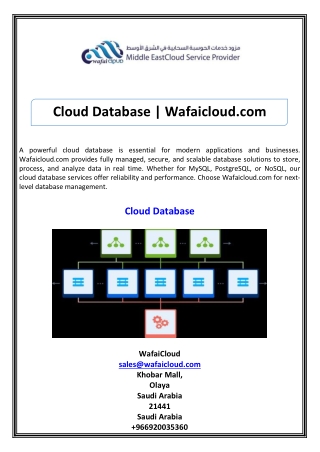 Cloud Database Wafaicloud.com