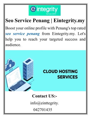 Seo Service Penang Eintegrity.my