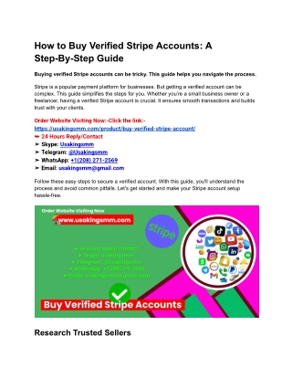 How to Buy Verified Stripe Accounts_ A Step-By-Step Guide