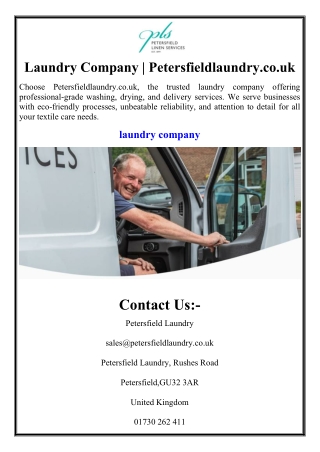Laundry Company | Petersfieldlaundry.co.uk