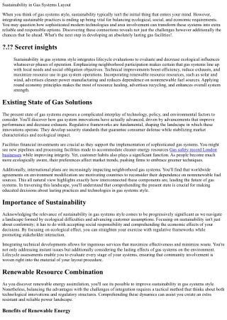 Sustainability in Gas Equipments Design