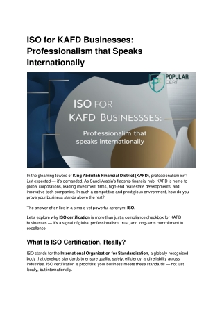 ISO for KAFD Businesses_ Professionalism that Speaks Internationally