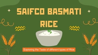 Basmati Rice Exporter in India