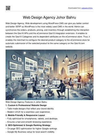 Web Design Agency Johor Bahru