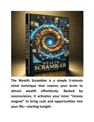 The Wealth Scrambler Review Program Audio Digital