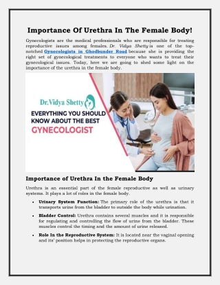 Best Gynecologist in Ghodbunder Road