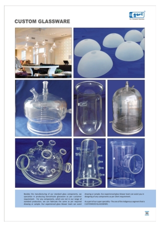 Custom Glassware Solutions | Goel Scientific Canada