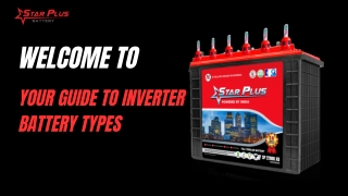 Star Plus Battery - Your Guide to Inverter Battery Types