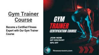 Gym Trainer Course