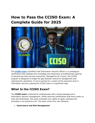 How to Pass the CCISO Exam_ A Complete Guide for 2025