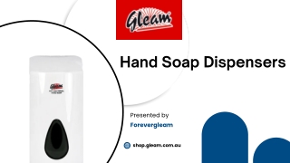 Hand soap dispensers