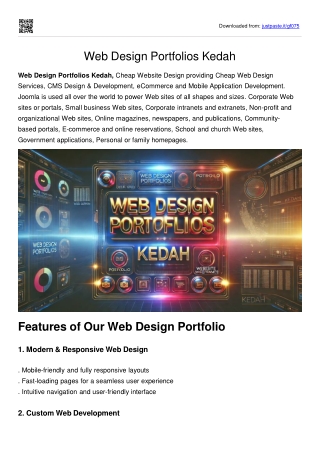 Web Design Portfolios Kedah