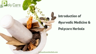 ayurvedic medicine polycare herbals