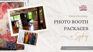 Book Affordable Photo Booth Packages in Sydney