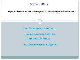 Optimize Healthcare with Hospital & Lab Management Software
