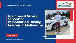 Most Loved Driving School for Personalised Driving Lessons in Melbourne