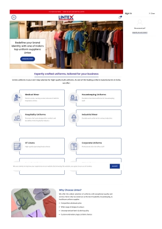 Trusted Uniform Suppliers in India - Lintex