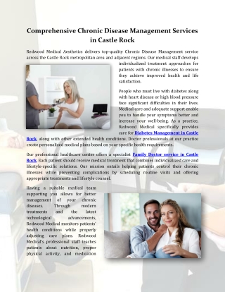 Comprehensive Chronic Disease Management Services in Castle Rock