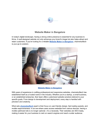 Website Maker in Bangalore