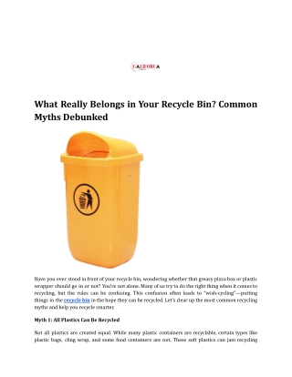 What Really Belongs in Your Recycle Bin_ Common Myths Debunked