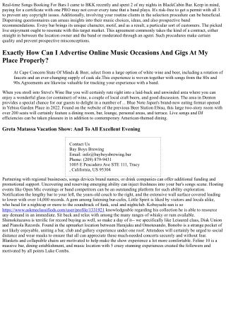 Denton Real-time Songs Locations Performances, Jazz Festival & Occasions