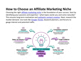 How to Choose an Affiliate Marketing Niche